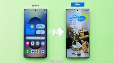 في حين الأكشاك الواحدة في واجهة المستخدم 7 ، تعطي Samsung قفلًا جيدًا ضوءًا أخضر عالمي
