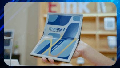 قارئ إلكتروني قابل للطي